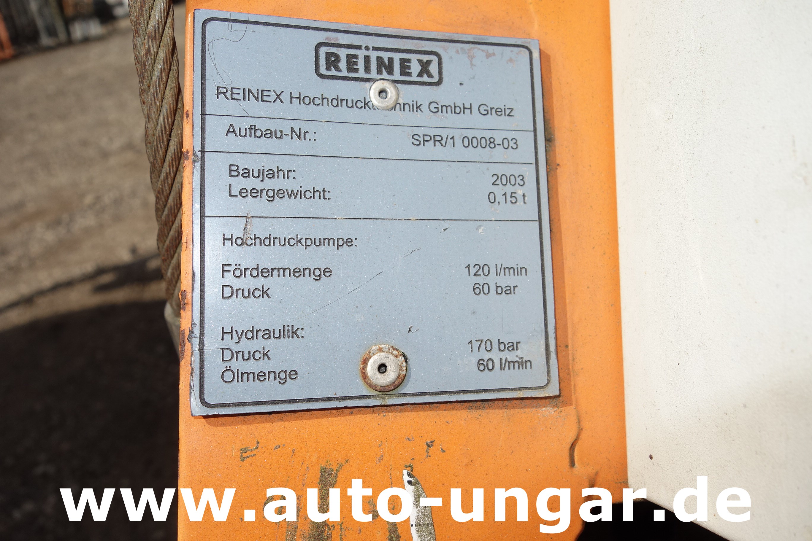 Reinex - HDA 1800 Schwemmaufbau für Multicar Hansa Boki Ladog Pumpe und  Spritzbalken - EZ: 2005 - Kommunalfahrzeuge - Schwemmfahrzeug - Auto Ungar  GmbH & Co. KG