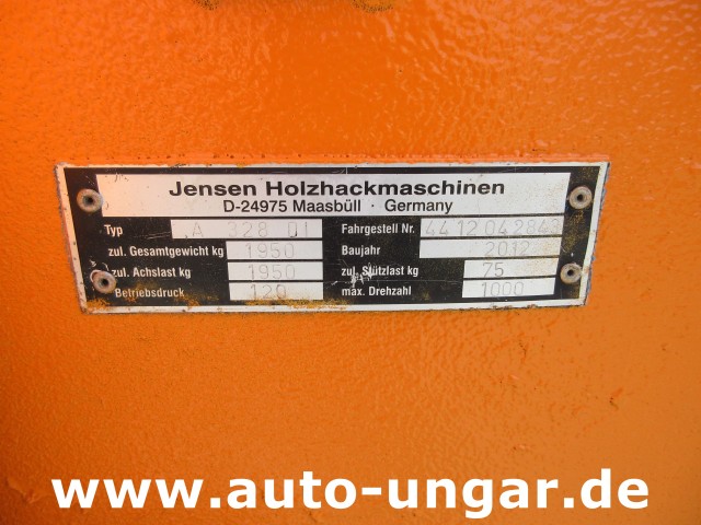 Jensen - A328 DI Holzhäcksler Motorhacker Motorhackmaschine woodchipper Hatz Diesel