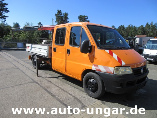 Fiat - Ducato 244D Pritsche Doka mit Palfinger Kran  PC1300 Bj. 2005