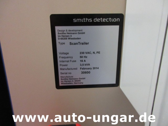 Smiths Detection - Smiths & Heimann ScanTrailer HS 8585 mobile X-Ray HiTrax X-Act